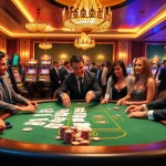 Players enjoying a thrilling game experience at https://u888f.design/ with vibrant casino elements and excitement.
