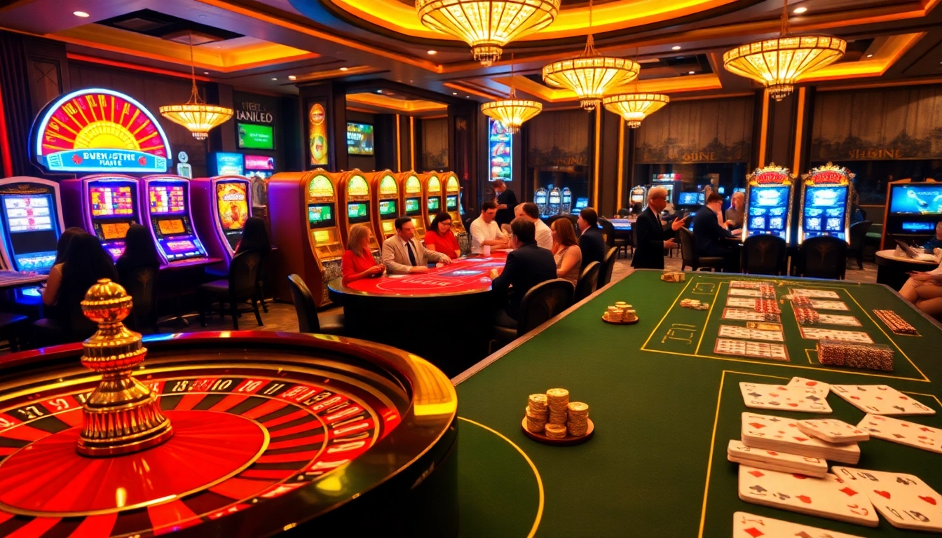 Experience the excitement of nhà cái XX88 with luxury casino gameplay featuring poker cards and vibrant slot machines.