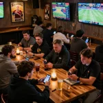 Watch fans strategizing their bets on LGOGOAL during lively live sports events