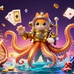 Experience the thrill of rejekibet with an enchanting casino-themed underwater scene filled with vibrant characters and dynamic elements.