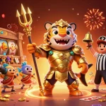 Engage with gacor200's thrilling underwater casino adventure featuring spinning slots and gold treasure.