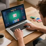 KADAL778 online gaming session with a player focused on poker strategy and gameplay.