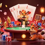 Experience the excitement of casino life with angsa4d, featuring a lively comedy scene with hyenas and poker elements.
