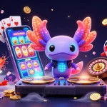 Jucând pacanele demo cu un axolotl DJ subacvatic și personaje vibrante de joc