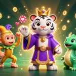 Join the fun at 188bet with an exciting scene featuring a tiger, monkey, and dragon!