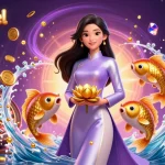 Experience the excitement of popotogel with a vibrant casino scene showcasing games and golden treasures.