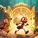 Ants execute a heist in POPOTOGEL: Pusat Pelayanan Situs Toto 4d & Pasaran Togel Online Lengkap 24Jam, dreaming of jackpots.