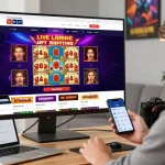 Juragan77, pengguna terlibat dalam permainan togel online dengan antusiasme di ruang nyaman.