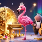 Spin to win big with slot777 in an extravagant casino scene full of treasures and fun.