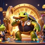 Engage in thrilling gameplay at SKY88 with lively casino scenes and sparkling treasures.