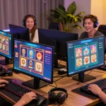 Experience thrill at ngamenjitu online gaming platform with diverse players enjoying exciting slot games.