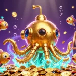 Spin to win on slot 777 machines surrounded by golden coins and vibrant casino elements.