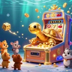 Win big with situs toto slot tergacor by spinning vibrant 3D slot machines surrounded by action-packed casino elements.