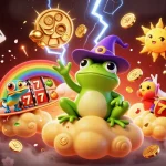 Experience thrilling action in online casinos with vibrant characters and dynamic gambling elements.