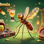 Experience the vibrant allure of winbox88msia at its casino scene with a frozen mosquito mascot, trilobite DJ, and golden roulette.